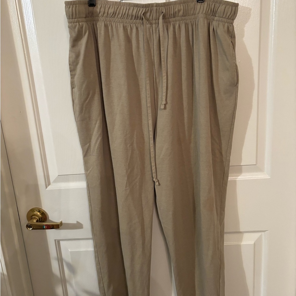 Men's Casual Tan Joggers